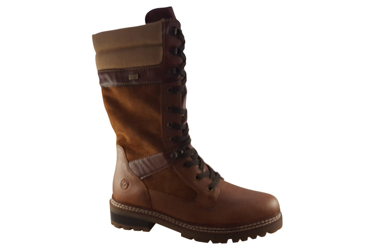 Remonte Swan Lake D0B76 Tan Womens Boots