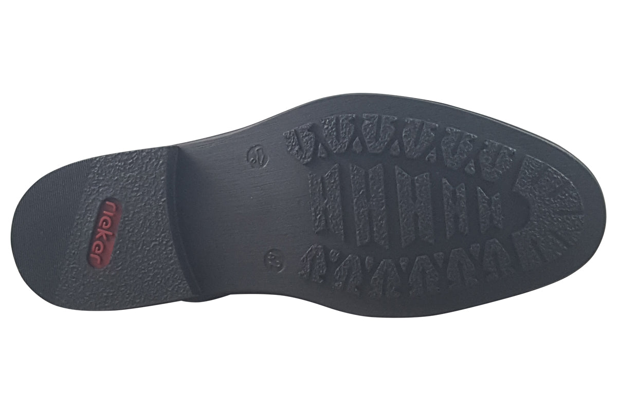 rieker ajax black mens shoes sole