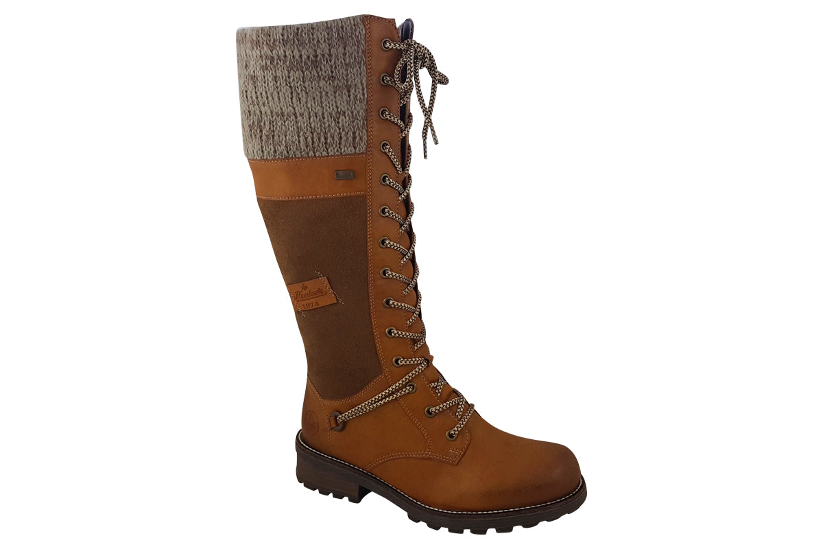 rieker alps tan womens boots right