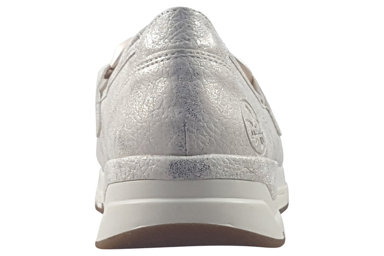 Rieker Amelie 58944-61 Beige/Gold Womens Shoes