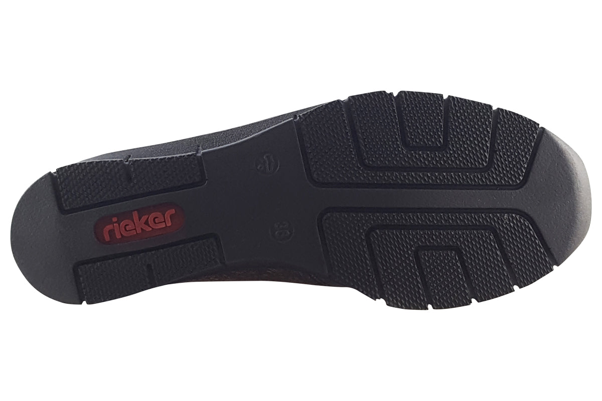 rieker amethyst bronze met womens shoes sole
