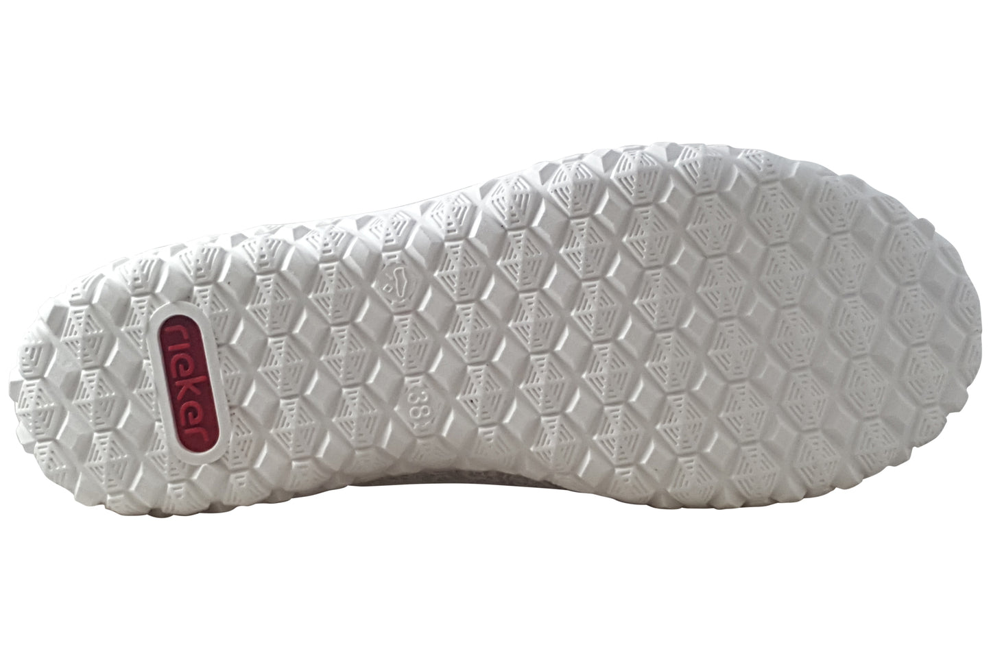 Rieker Annie-May 59501-90 Silver/White Womens Fashion Trainers