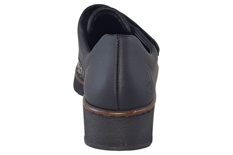 Rieker Ariel 537C0 Black Womens Shoes