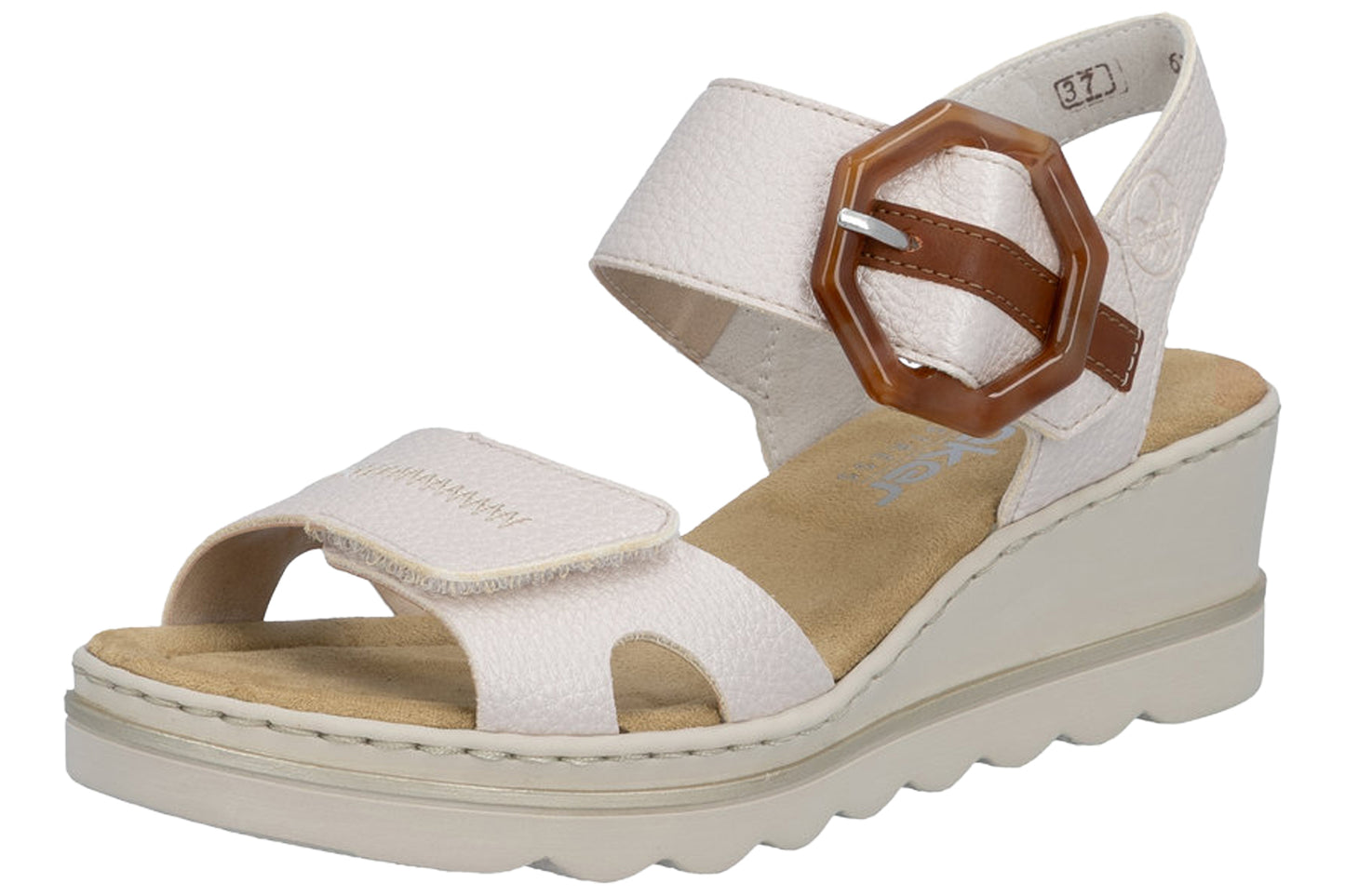 Rieker Bella 67476-91 Pearl/Multi Womens Sandals