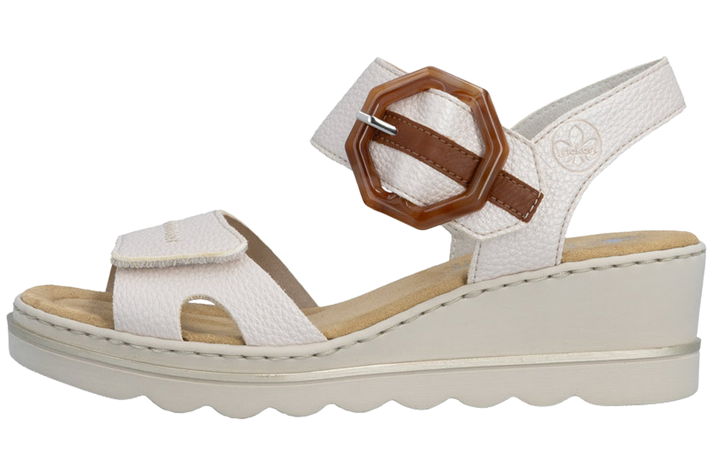 Rieker Bella 67476-91 Pearl/Multi Womens Sandals