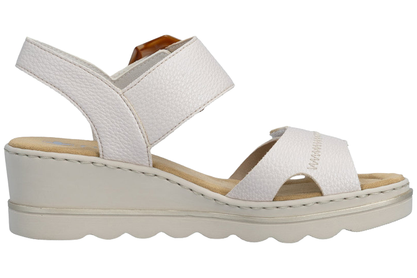 Rieker Bella 67476-91 Pearl/Multi Womens Sandals