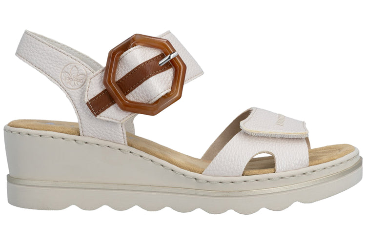Rieker Bella 67476-91 Pearl/Multi Womens Sandals