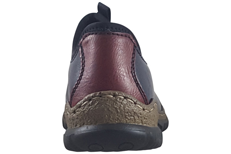 Rieker Birdy N3271-35 Navy/Wine Womens Shoes