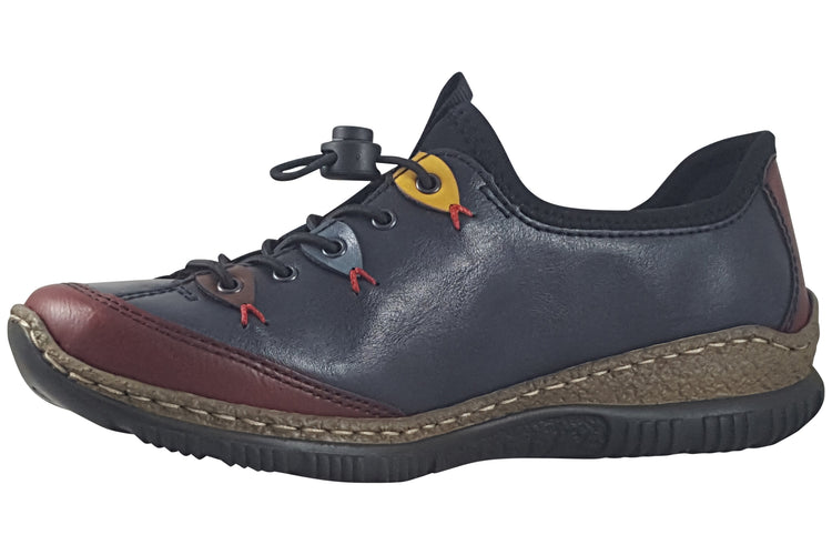 Rieker Birdy N3271-35 Navy/Wine Womens Shoes