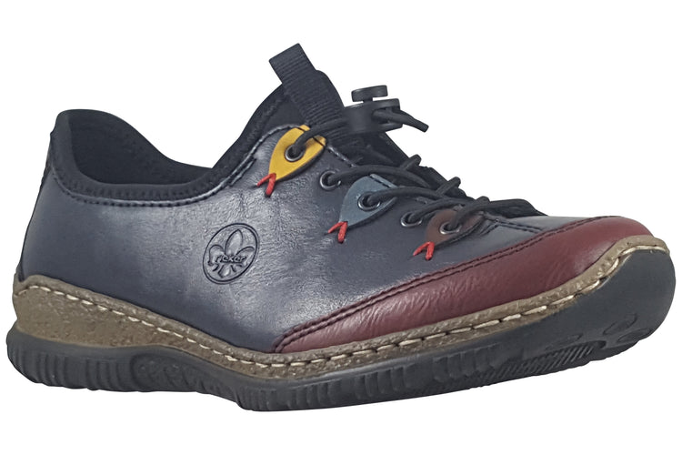 Rieker Birdy N3271-35 Navy/Wine Womens Shoes