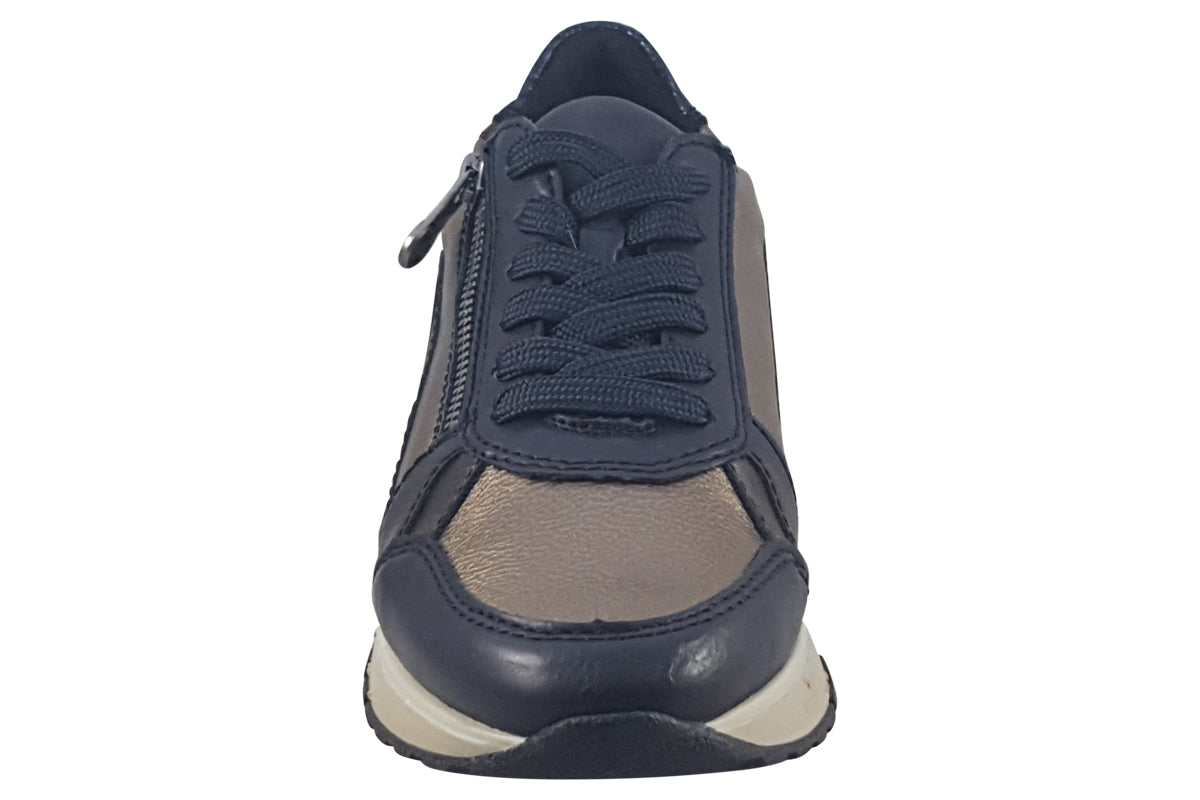 rieker bishop navy multi womens shoes top