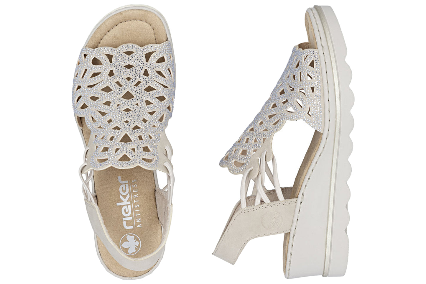 Rieker Bradena 67465-62 Stone Womens Sandals