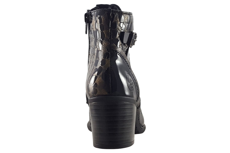 Rieker Caitlin Y2032 Black Multi Womens Boots