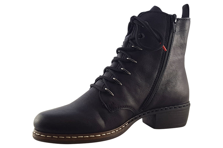 Rieker Camila Y0800 Black Womens Boots