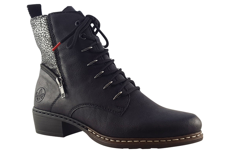 Rieker Camila Y0800 Black Womens Boots