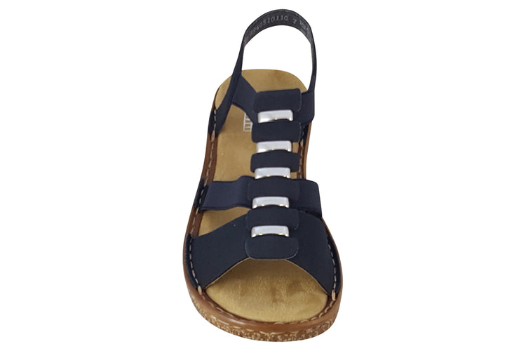 Rieker Cantara 62850 Navy Womens Sandals