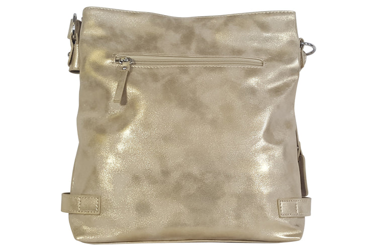 Rieker Clancy Bag H1346 Womens Bags Beige/Gold