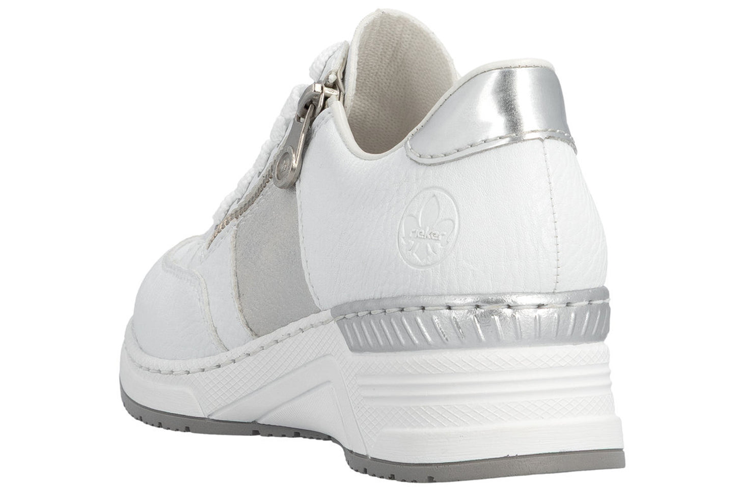Rieker Cory-May N4322 White Womens Fashion Trainers