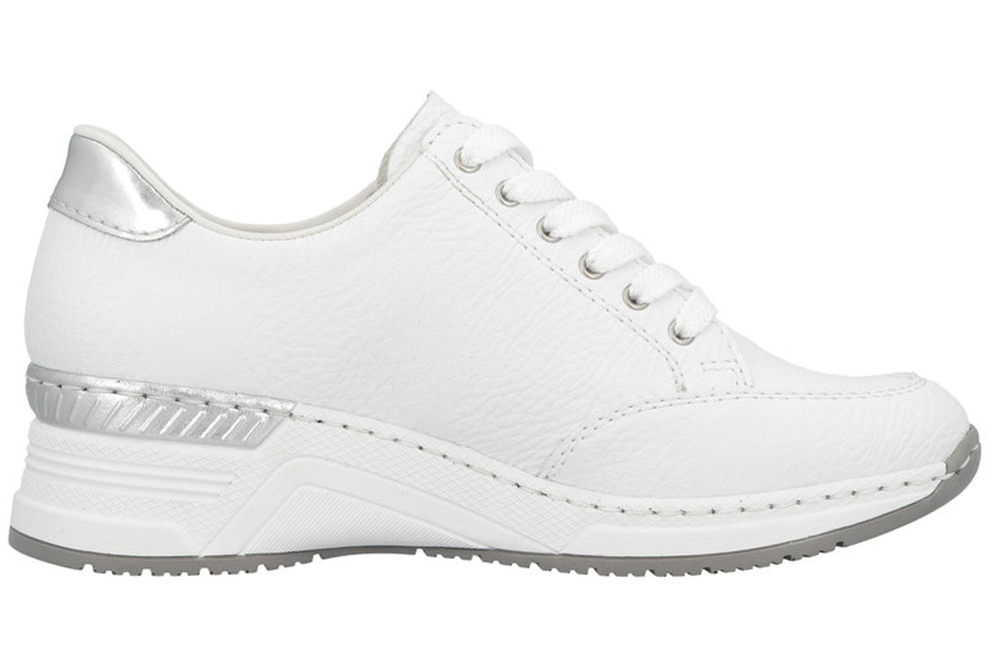 Rieker Cory-May N4322 White Womens Fashion Trainers