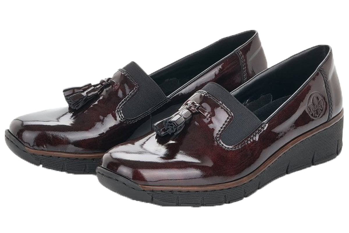 rieker cyrus 53751 bordeauxa womens shoes pair