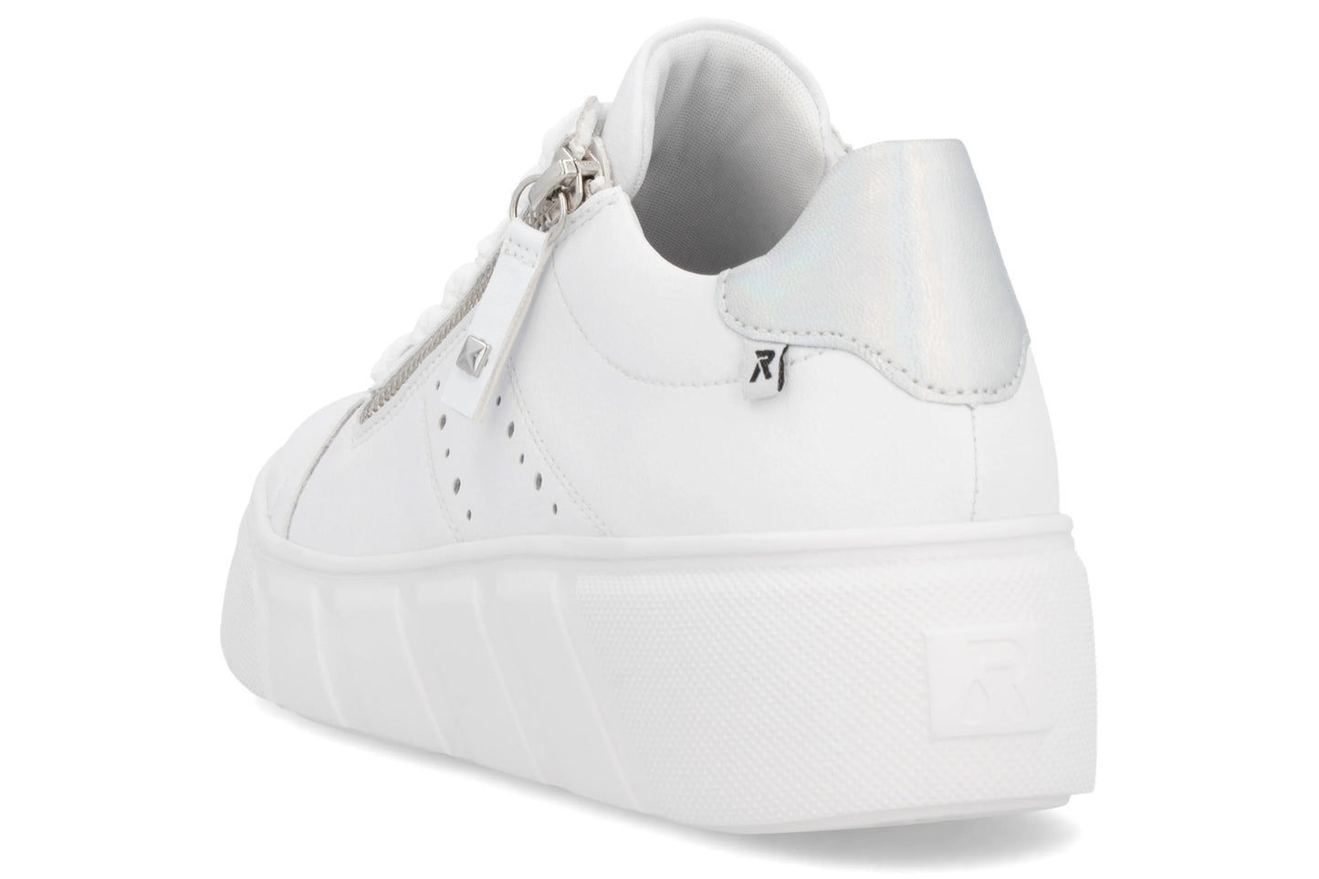 Rieker Dally W2605-80 White Womens Fashion Trainers