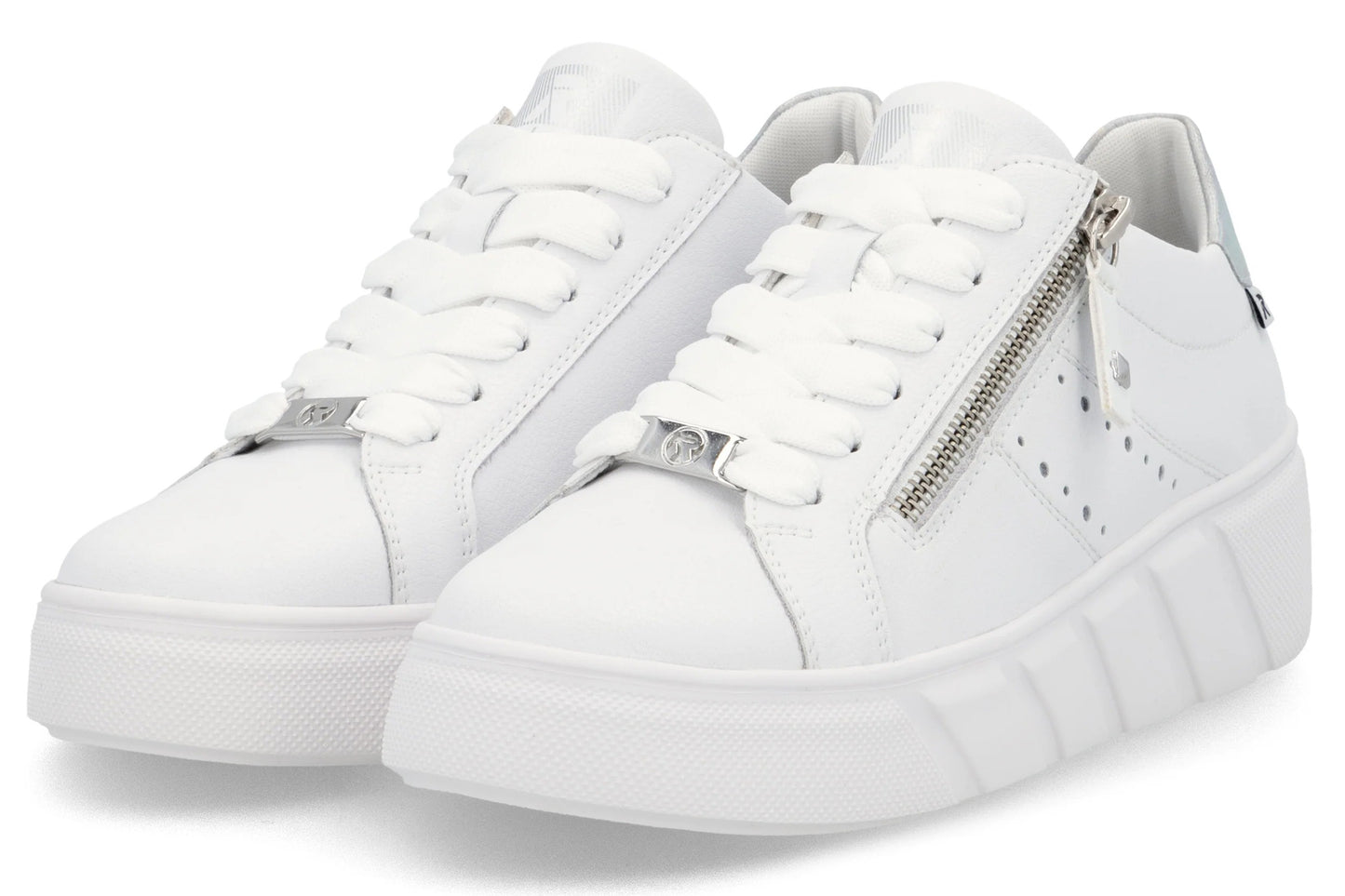 Rieker Dally W2605-80 White Womens Fashion Trainers