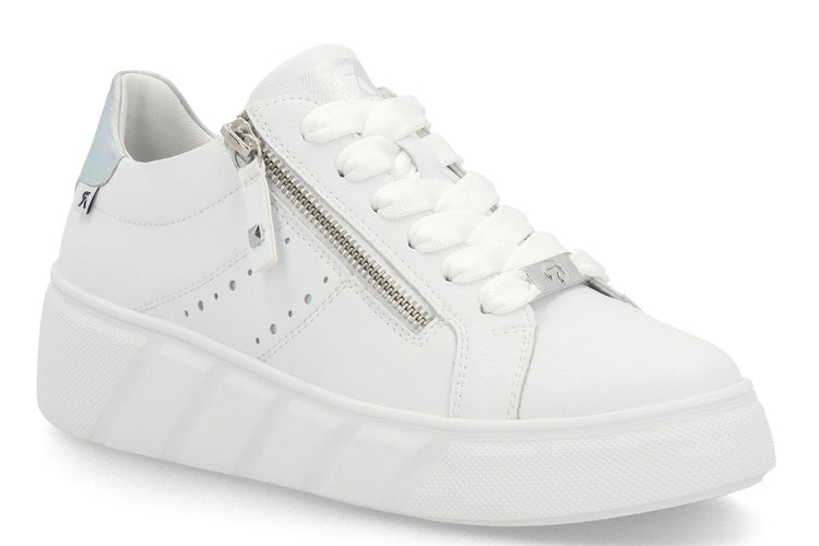 Rieker Dally W2605-80 White Womens Fashion Trainers