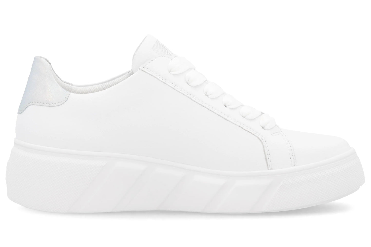 Rieker Dally W2605-80 White Womens Fashion Trainers
