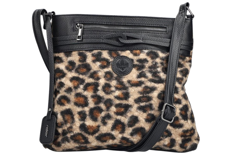 Rieker Dandy Bag H1010 Beige/Black Womens Handbag