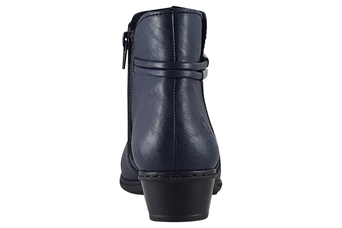 rieker enya navy womens boots back