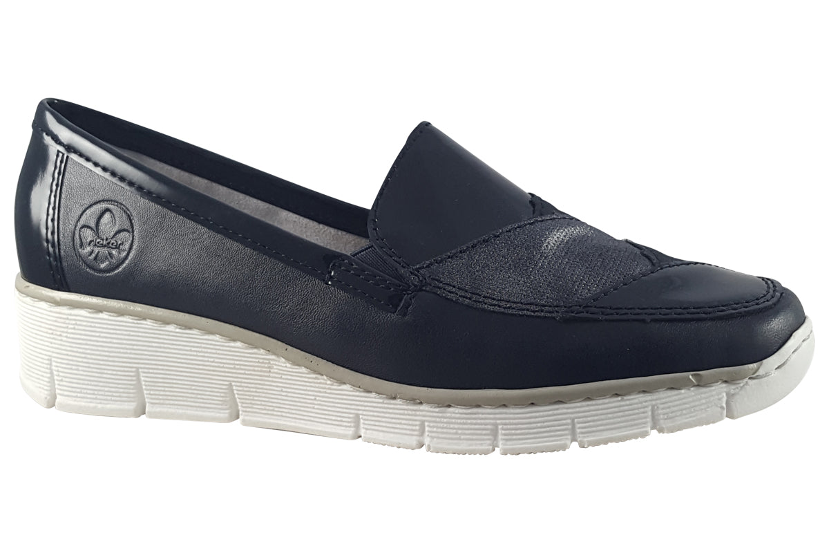 rieker fidelma 53785 navy womens shoes right