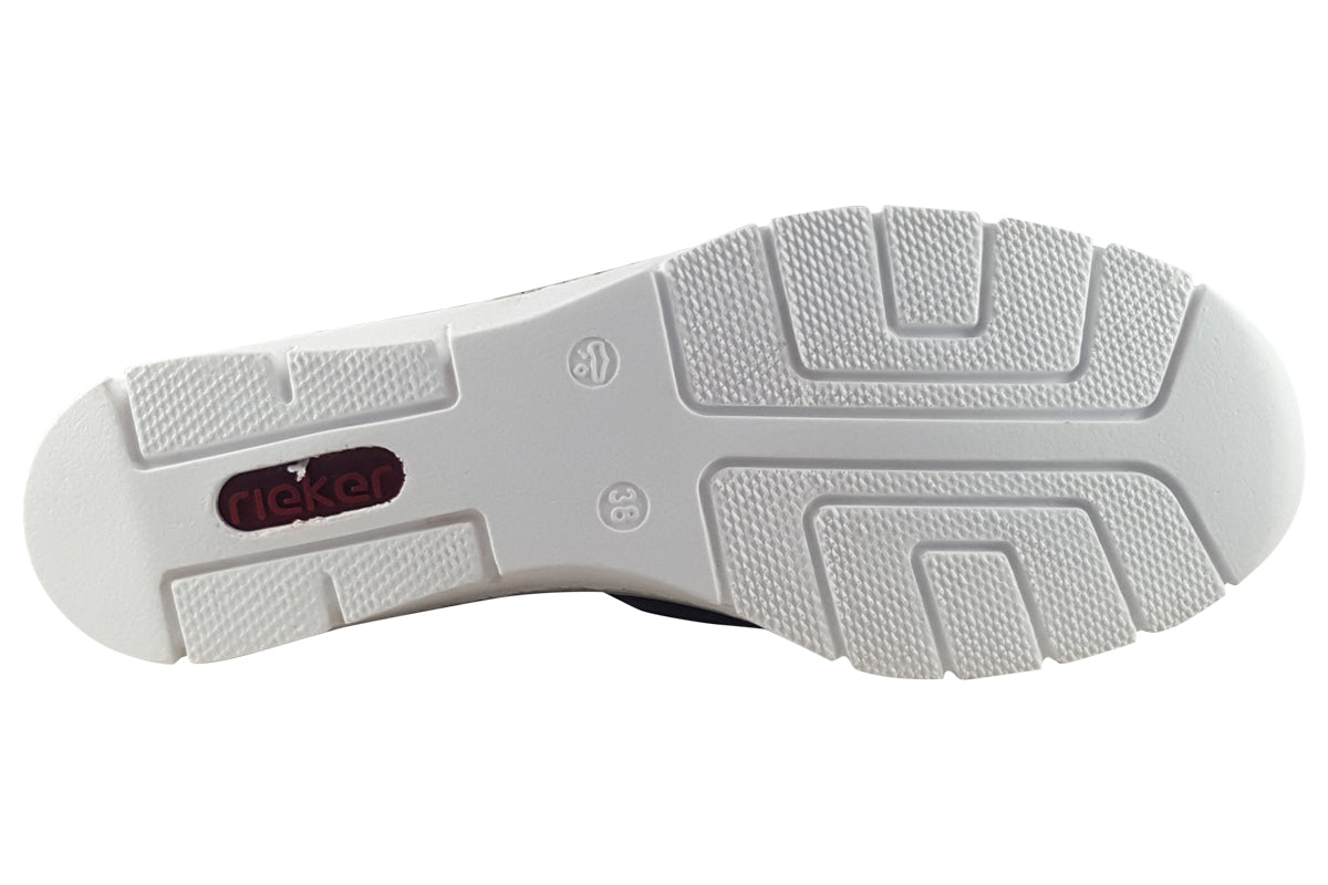 rieker fidelma 53785 navy womens shoes sole