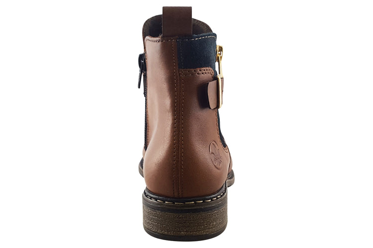 Rieker Forbes Z4959 Chestnut Womens Boots