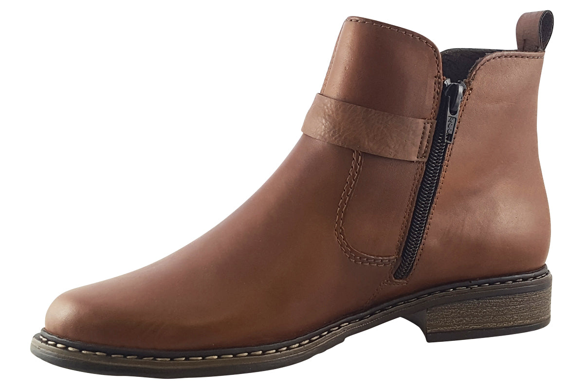 Rieker Forbes Z4959 Chestnut Womens Boots