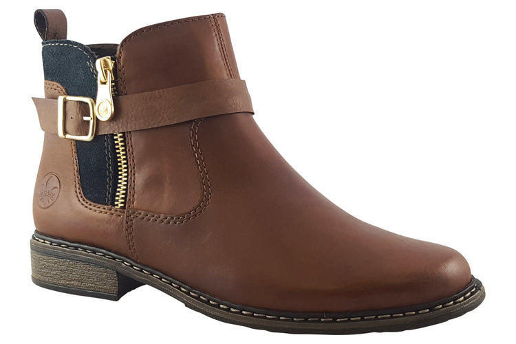 Rieker Forbes Z4959 Chestnut Womens Boots