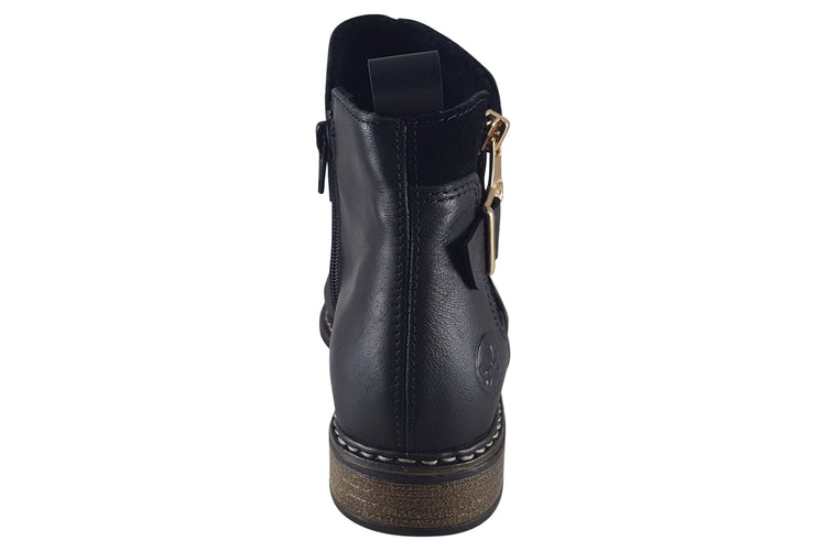 Rieker Forbes Z4959 Black Womens Boots