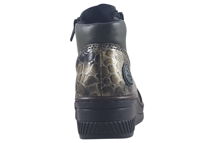 Rieker Gummy 48754-54 Forest Womens Boots