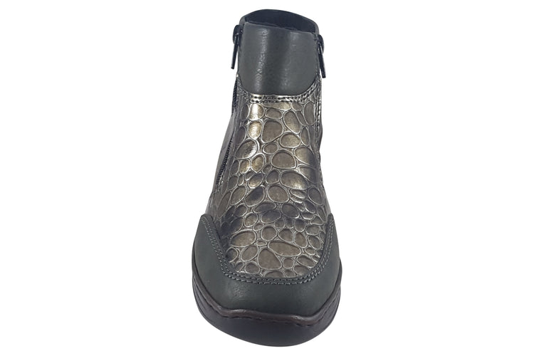 Rieker Gummy 48754-54 Forest Womens Boots