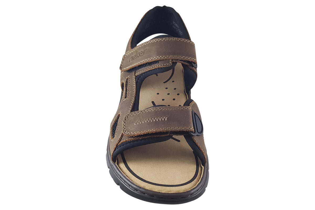 rieker hemp tobacco mens sandals top