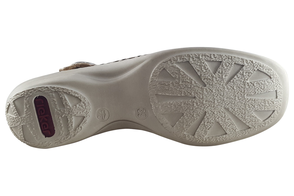 rieker-janelle-413gd4-beige-metallic-womens-shoes-sole