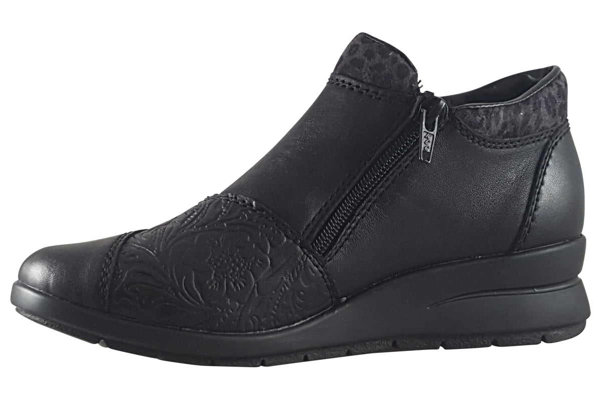 rieker joan l4881 black womens boots left