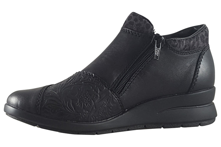 Rieker Joan L4881 Black Womens Boots