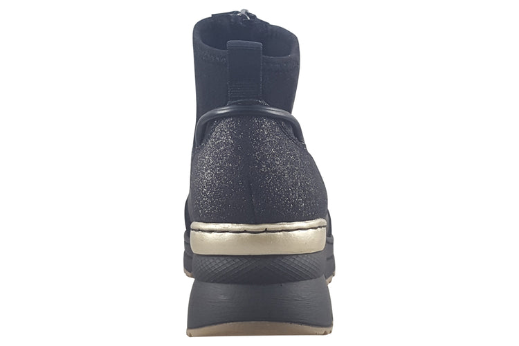 Rieker Madette N6361-00 Black Womens Boots