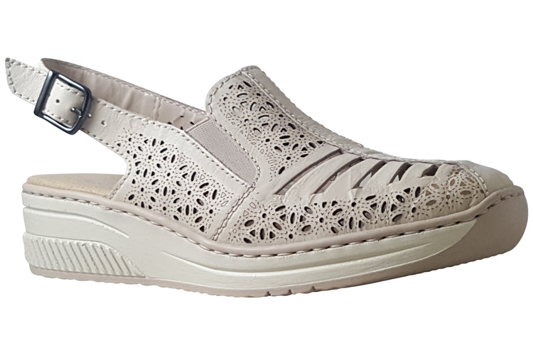 Rieker Madge 48763-60 Cream Womens Shoes