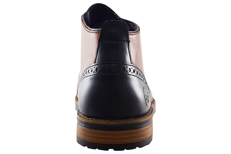 Rieker Madrid 14605 Tan Mens Boots