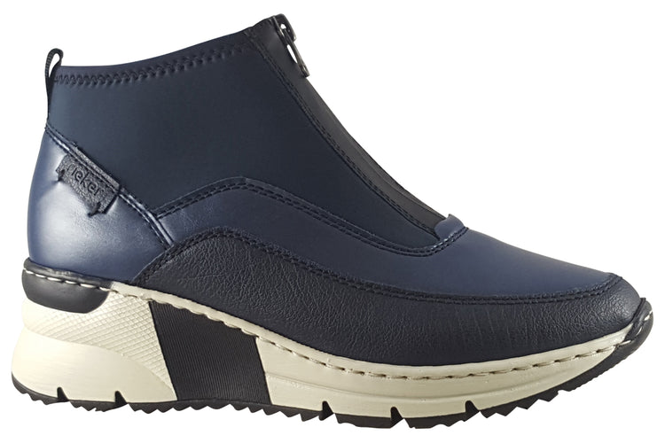Rieker Mandy N6352 Navy Womens Boots