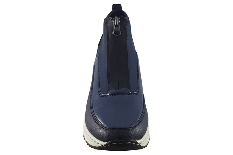 Rieker Mandy N6352 Navy Womens Boots