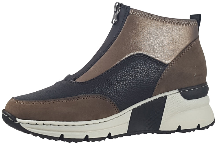 Rieker Mandy N6352 Bronze Womens Boots