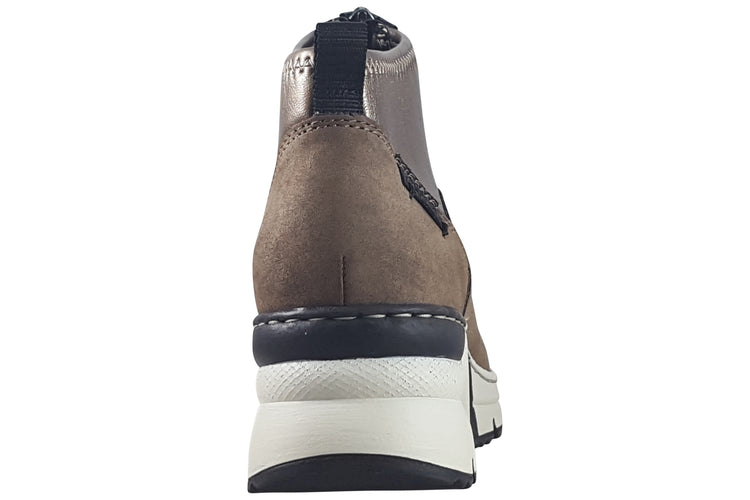 Rieker Mandy N6352 Bronze Womens Boots