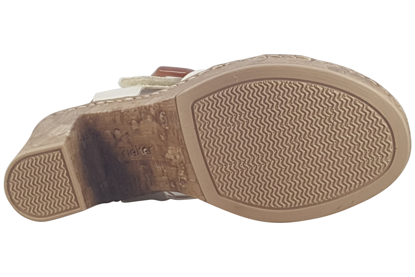 rieker mel off white womens sandals sole